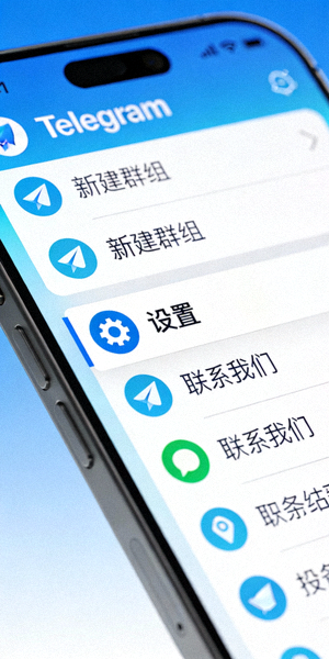 打开Telegram侧边栏菜单截图 - 显示设置选项