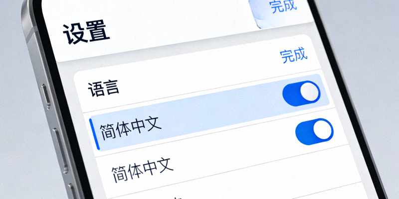 Telegram纸飞机APP汉化包安装教程配图 - 语言设置界面特写