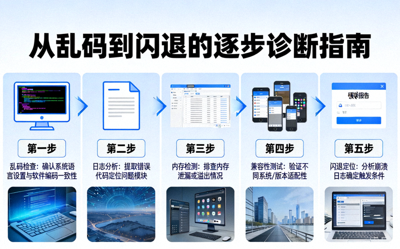 中文界面显示问题排查流程图 - 从乱码到闪退的逐步诊断指南